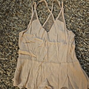 Women's Light Pink Sleeveless Top